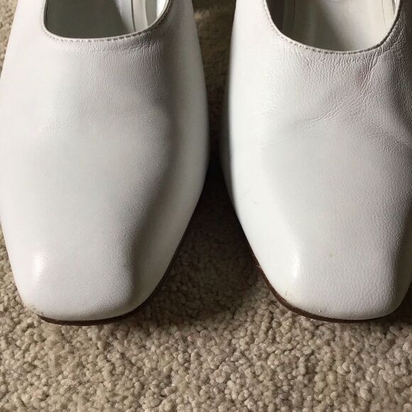 Maryam Nassir Zadeh White Mules Sleek Minimalist Design - Picture 7 of 12